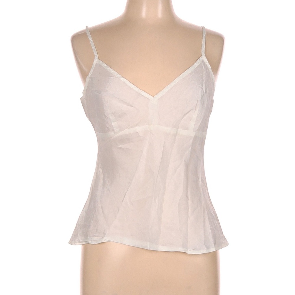 Nanette Lepore White Tank Top Vintage Slip Top